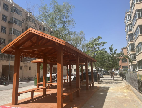 兴泰科技装饰集团 | 2024年为交通街道锦绣社区磐恒五号小区筹资新建三处凉亭